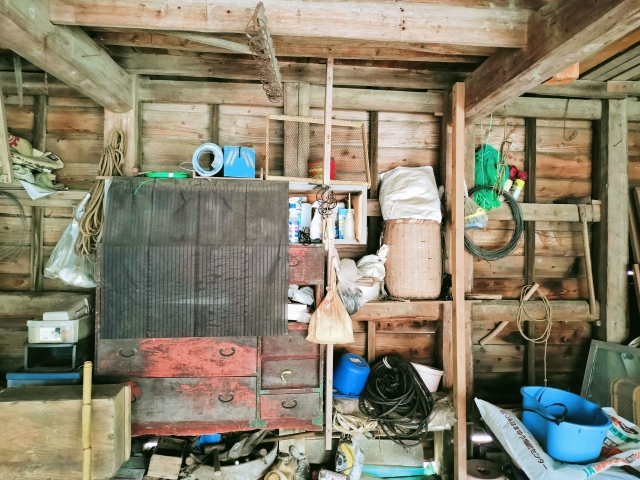 物置の中