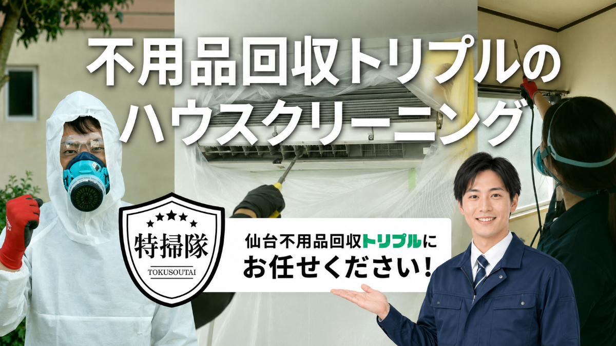 <h1> <alt=”仙台のハウスクリーニング業者ならトリプルにお任せください!/”></h1>